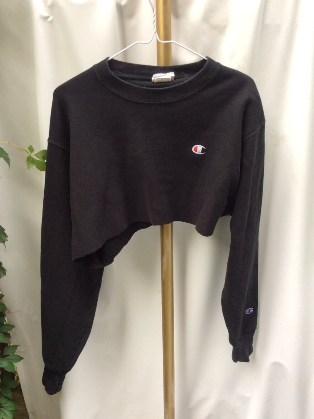 Champion Reverse Weave Cropped Crewneck Sweatshirt Size L